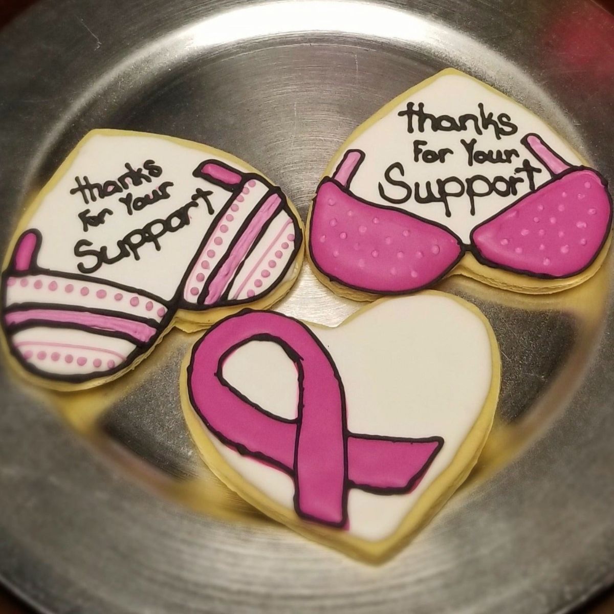 Decorated Cookies | Breast Cancer Support Cookies
