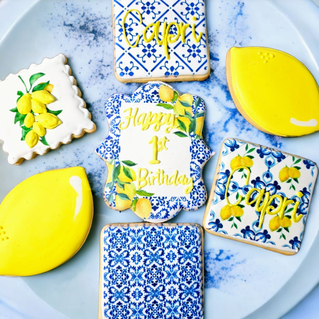 Decorated Cookies | 1st birthday Mediterranean style